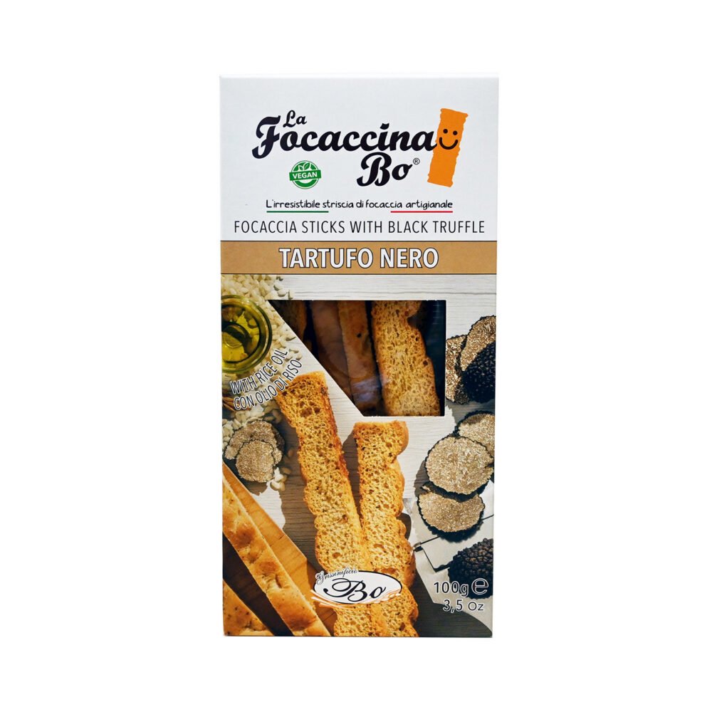 ΣΝΑΚ BO FOCACCIA ΜΑΥΡΗ ΤΡΟΥΦΑ 100gr