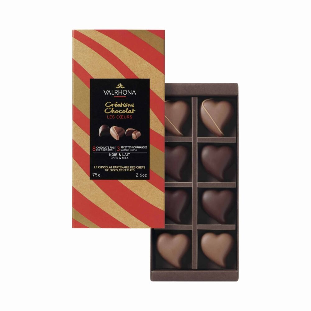 ΣΟΚΟΛΑΤΑ VALRHONA COFFRET 8 HEARTS 75gr