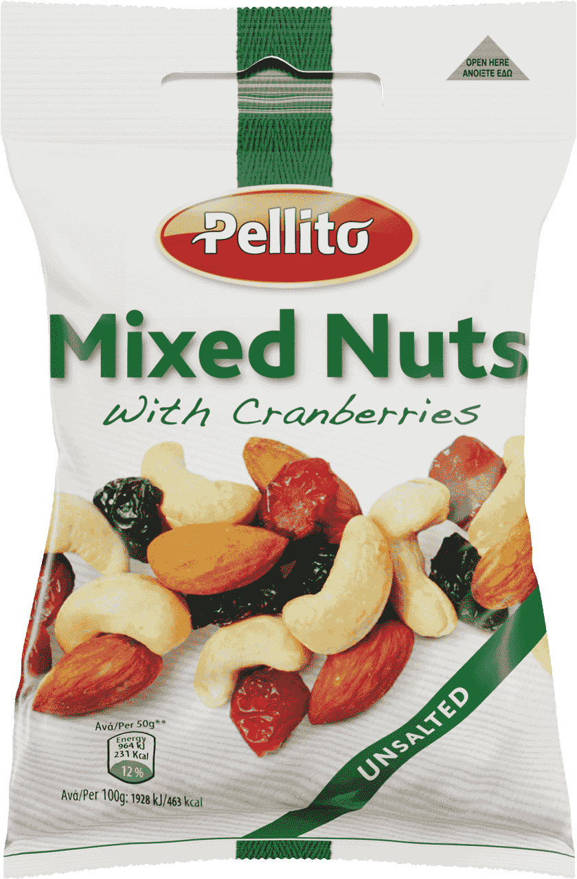 PELLITO MIX NUTS FRUITS WITH CRANBERRIES 150gr
