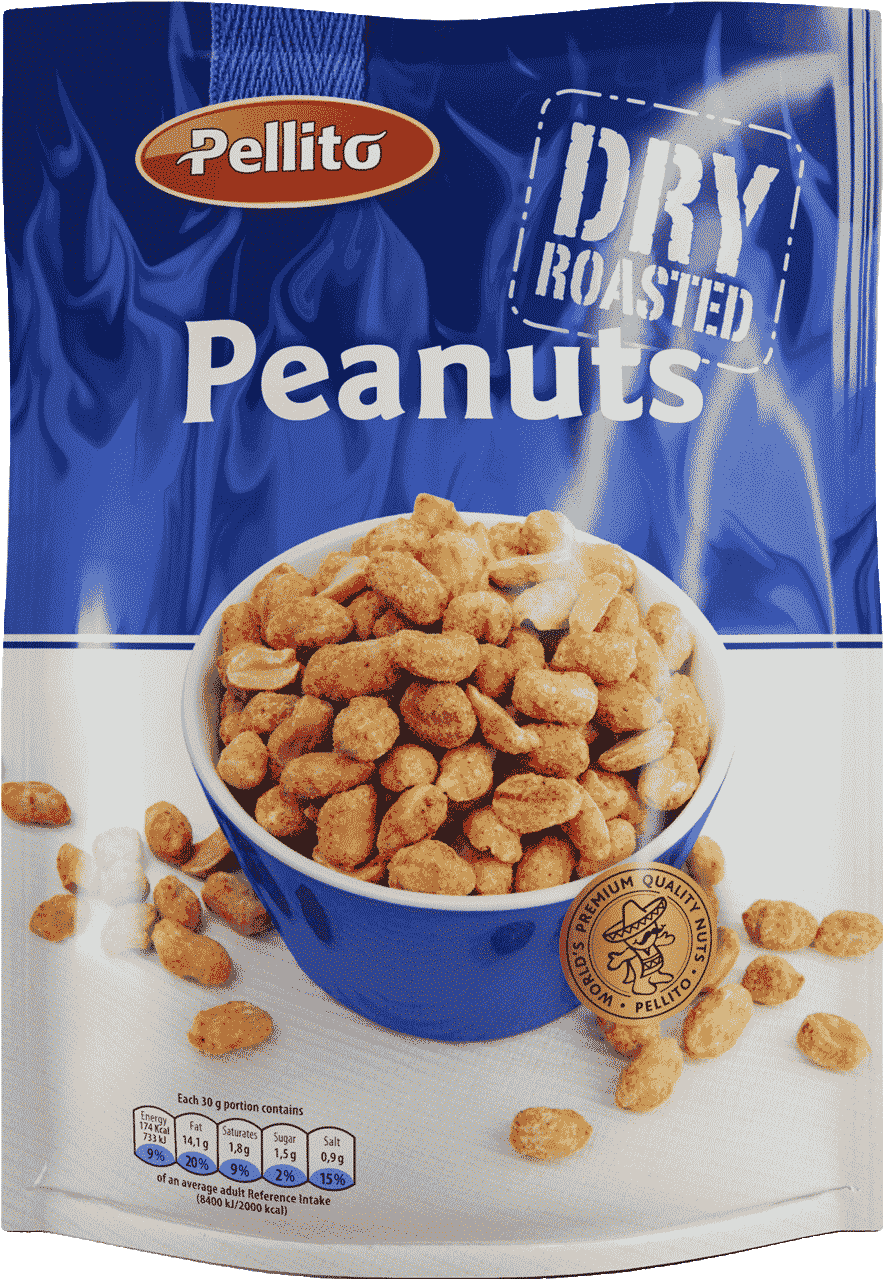 PELLITO PEANUTS ΦΥΣΤ/ΧΑ DRY ROASTED 150gr