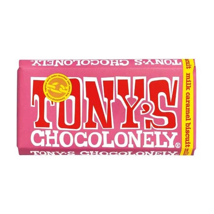 ΣΟΚΟΛΑΤΑ TONY'S CARAMEL & BISCUIT 180gr